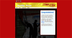 Desktop Screenshot of netflixprize.com